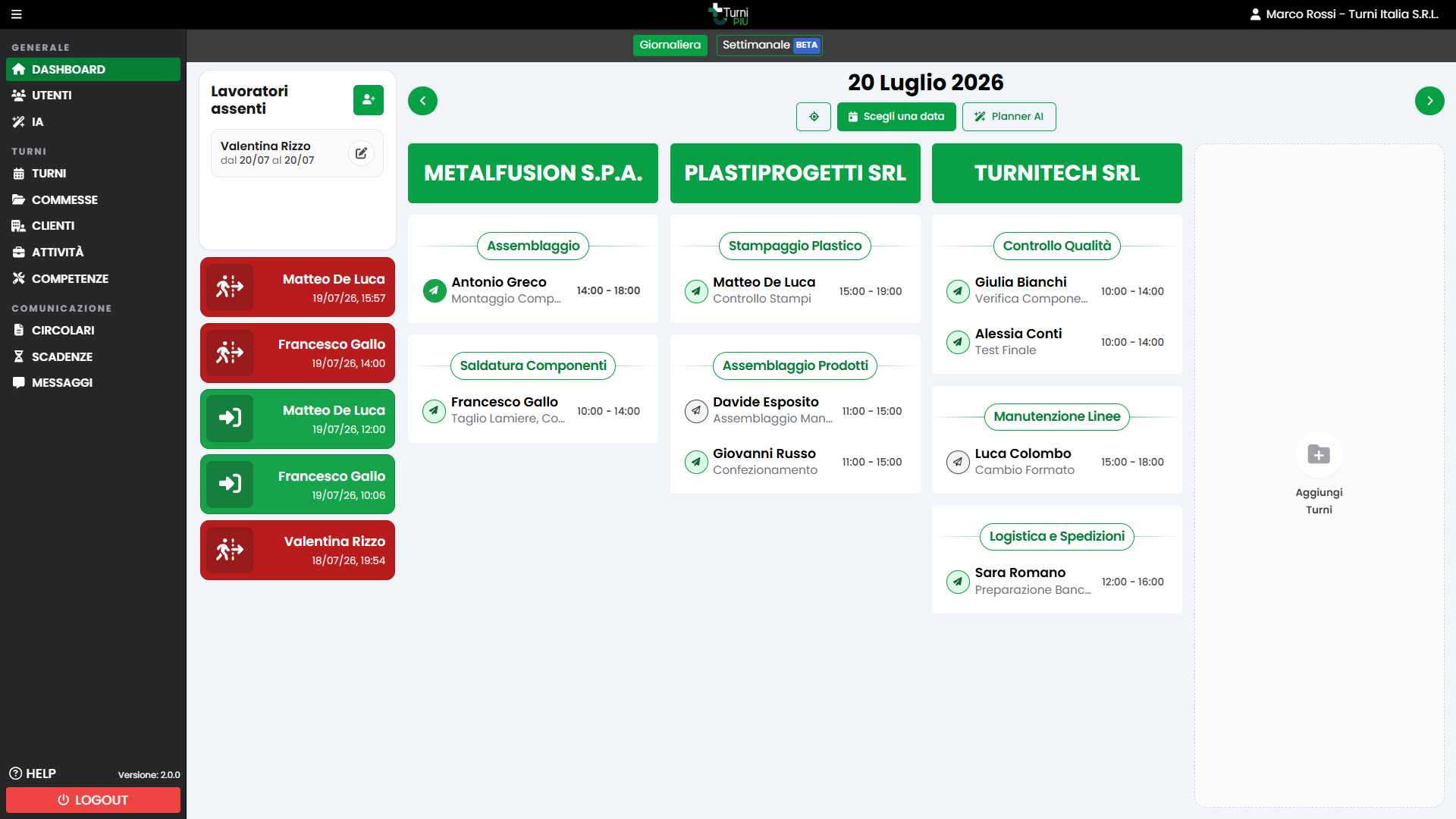 Screenshot TurniPIU